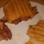 Breakfast, bacon sandwich